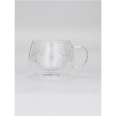 Кружка стеклянная «Зайка», 400 мл