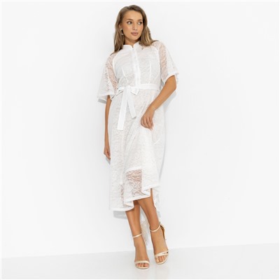 Платье из кружева на подкладе, Моя итальянская история (изящная, с поясом)