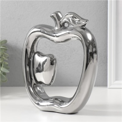 Фигурка керамика «Абстракция. Яблоки», серебро, 17×5.5×20.5 см