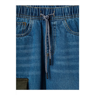 Брюки текстильные джинсовые для мальчиков PLAYTODAY, 1240783