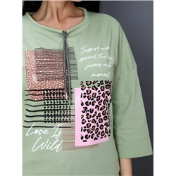 Футболка "Диара" (Фисташковый)