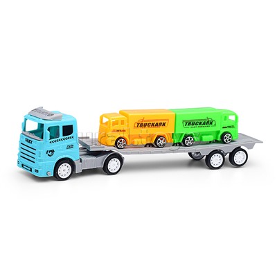 Автовоз "Мегатехника" с грузовыми авто, в пакете