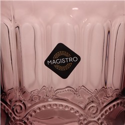 Стакан Magistro «Ла-Манш», 220 мл, стекло, розовый