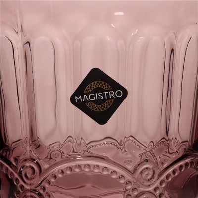 Стакан Magistro «Ла-Манш», 220 мл, стекло, розовый