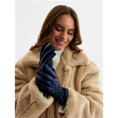 Перчатки женские, безразмерные, без утеплителя, цвет синий