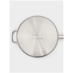 Ковш Hanna Knövell, 8 л, d=26, h=15 см, с крышкой, толщина стенки 0.8 мм, индукция, нержавеющая сталь