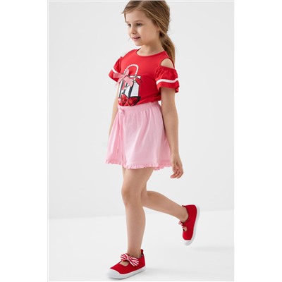 Шорты трикотажные для девочек, 2 шт в комплекте PLAYTODAY, 1243358