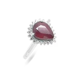Кольцо из серебра рубин корунд, SL-RIC68