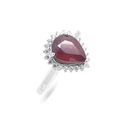 Кольцо из серебра рубин корунд, SL-RIC68