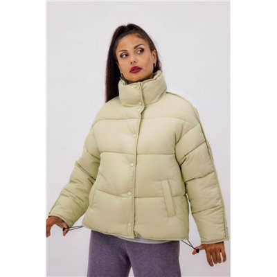 Стильная куртка Оверсайз арт.592 Евро-зима, демисезон (Светло-зеленый)