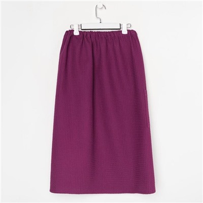 Полотенце банное Этель «Парео» с карманом 80×140 см цв. темная сирень, 100% хл, вафля 240 г/м²