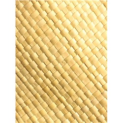 Сумка плетёная из пандана, 29×17×42 см, бежево-чёрная