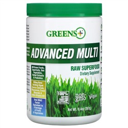 Greens Plus, Усовершенствованный суперпродукт, порошок из сырых овощей и зелени , 9.4 унций (276 г)