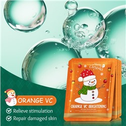 Тканевая маска для лица с витамином C Новогодняя СНЕГОВИК Sadoer