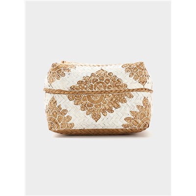 Корзинка плетёная «Манадо», 24×24×15 см, бамбук, светлая