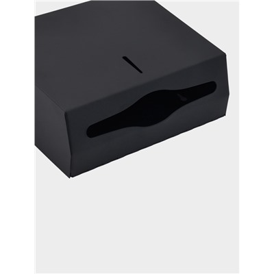 Диспенсер для бумажных полотенец в листах Stölz, 28.5×26.5×10 см, нержавеющая сталь, чёрный