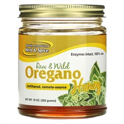 North American Herb & Spice, сырой дикий мед орегано, 283 г (10 унций)