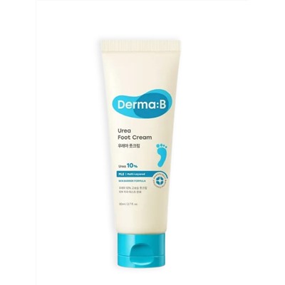 Derma:B Смягчающий ламеллярный крем для ног с мочевиной Urea 10% Foot Cream
