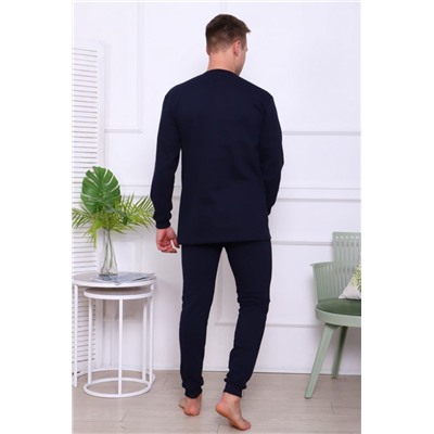 1056 Костюм мужской домашний (Синий)