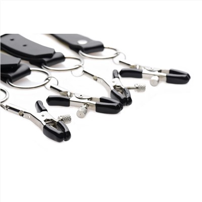 Ремни с зажимами для половых губ Spread Labia Spreader Straps with Clamps