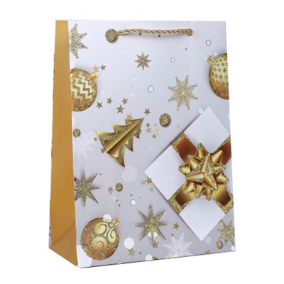 Пакет подарочный 18х24х8,5 / 5670-S /уп 12/720/ микс Новый год
