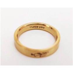 Кольцо с гравировкой Влюбленная девочка