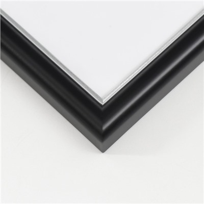 Фоторамка для фото 20×30 см «МИРАМ», пластик, чёрный, (пластиковый экран)