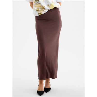 Юбка миди женская MIST, размер 40-42, коричневая