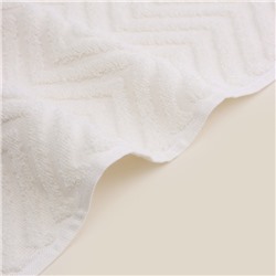 Полотенце махровое SL HOME: Geometry «Блан де Блан», 67×140 см