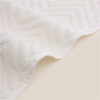 Полотенце махровое SL HOME: Geometry «Блан де Блан», 67×140 см