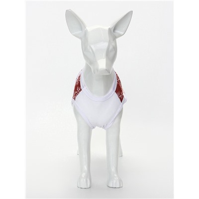 Майка «Респект», размер L (ДС 35, ОШ 35, ОГ 45 см), красная