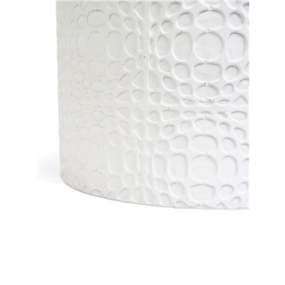 УЦЕНКА Горшок цветочный «Иллюзия» белый цилиндр №2, 2 л