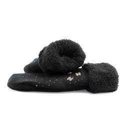 Варежки женские вязаные утепленные