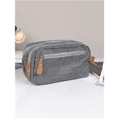 Косметичка 10х25х15 см серая / XN-020GR /уп 150/подарок мужчине