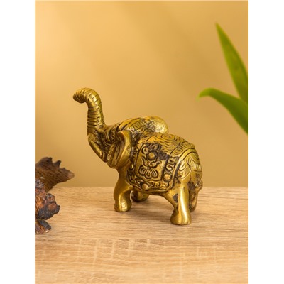 Сувенир «Слонёнок», 7.5×5.5 см, латунь