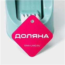 Ёршик для унитаза Доляна, 12×10.5×40.5 см, мятный