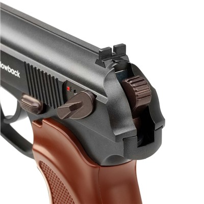 Пистолет пневматический «BORNER ПМ49» blowback, кал. 4.5 мм, 3 Дж, до 128 м/с