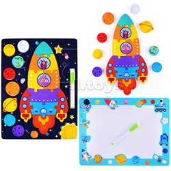 Пазл-вкладыш "Космическая ракета"