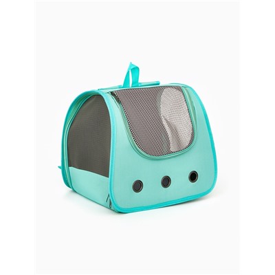 Рюкзак-переноска для животных, 35×30×26 см, голубой