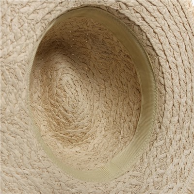 Шляпа женская летняя MINAKU, бежевая, размер 56-58