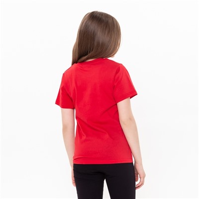 Футболка детская, красная, рост 116 см