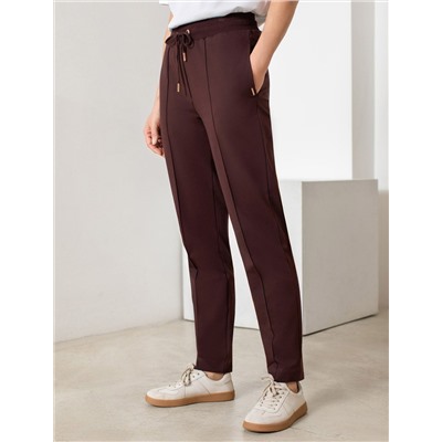 Трикотажные брюки на резинке из футера двухнитки эластичные