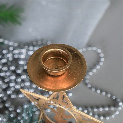 Подсвечник новогодний Ангел 16 см / SF2023-147 /уп 240/