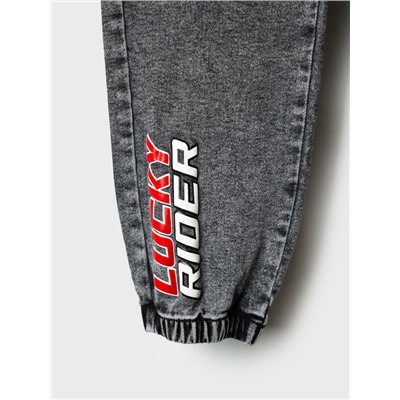 Брюки текстильные джинсовые для мальчиков