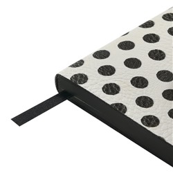 Еженедельник недатированный А6 160 стр. ЛАЙТ "BLACK&WHITE. Горошек" 3-741/02 Bruno Visconti