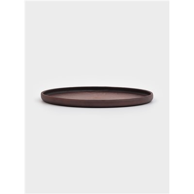 Блюдо для пиццы «Гладь‎‎», 28×2.5 см, красная глина