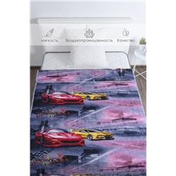 Покрывало детское стеганое бязь 1,5 сп хлопок 100% Дрифт