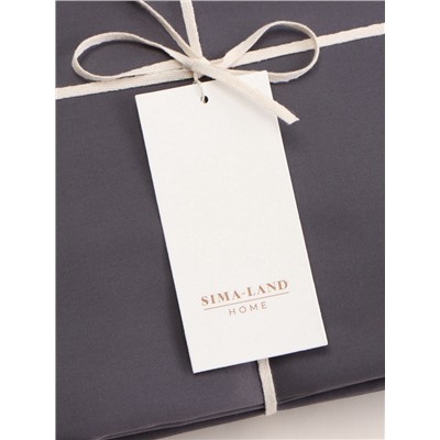 Простыня на резинке 1.5-спальная SL Home Graphite, 140×200+30 см, сатин