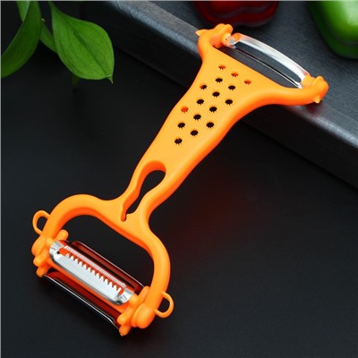 Овощечистка универсальная 6 в 1 Доляна, 20×10 см, МИКС