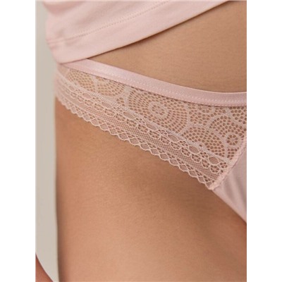 Трусы CONTE LACE TWIST LBR 1989 Трусы «бразилиана» из фактурного кружева и хлопка